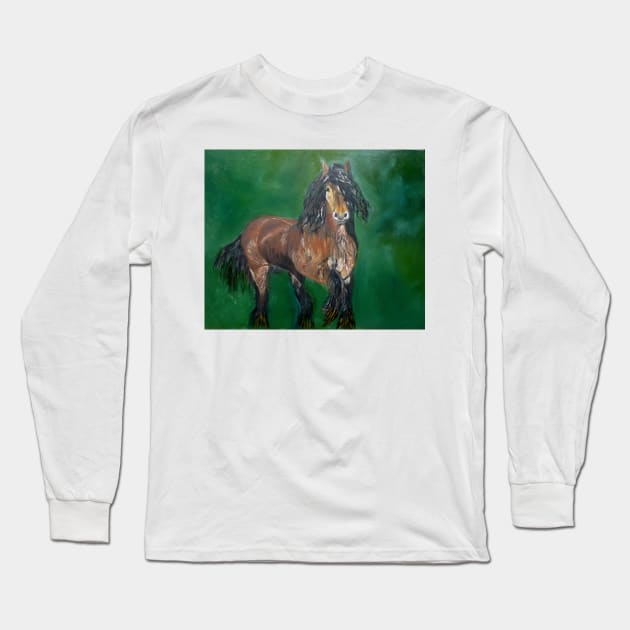 Gypsy Vanner Roan Long Sleeve T-Shirt by jennyleeandjim